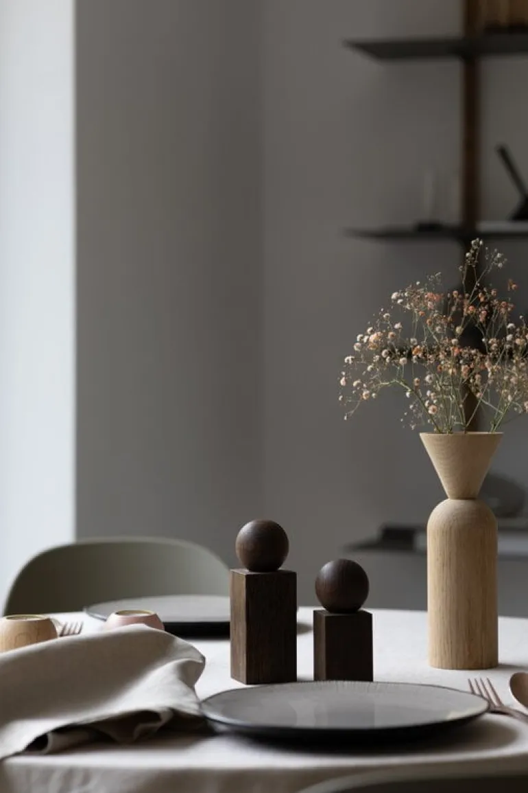 applicata Twist salt - pepper set, smoked oak