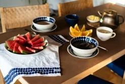 Arabia 24h Tuokio deep plate, 18 cm, cobalt blue