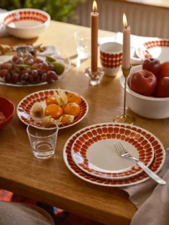 Arabia 24h Tuokio plate 20 cm, red