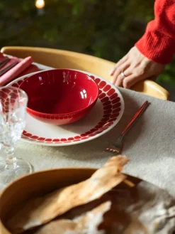 Arabia 24h Tuokio plate 26 cm, red