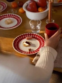 Arabia 24h Tuokio plate 26 cm, red