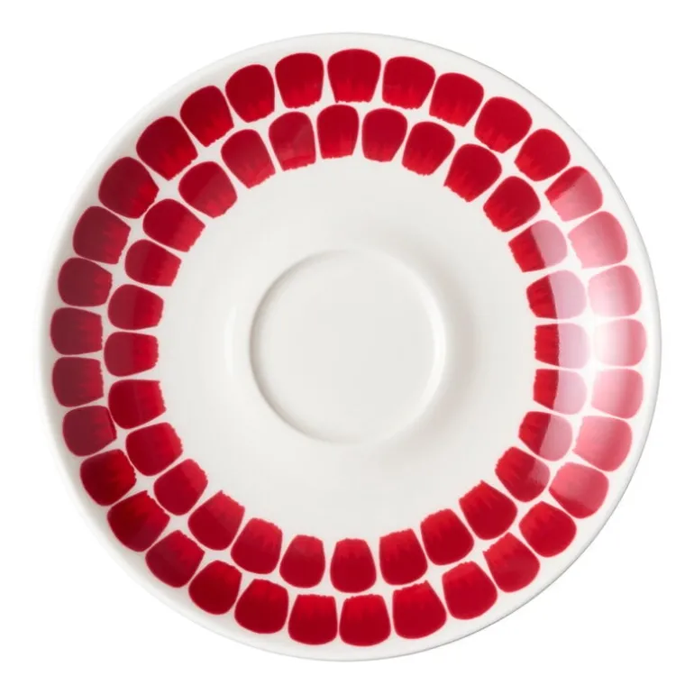 Arabia 24h Tuokio saucer, 17 cm, red