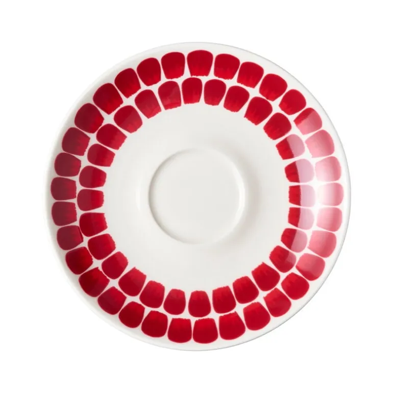 Arabia 24h Tuokio saucer, 17 cm, red