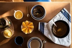 Arabia Tuokio tea towel, blue