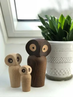 Architectmade Owl, large, smoked oak