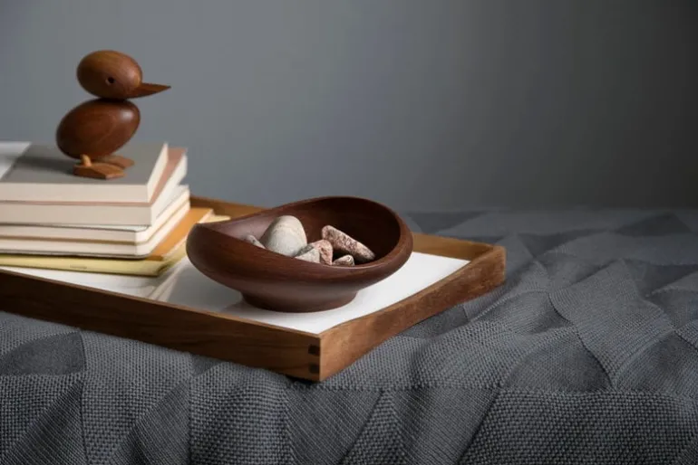 Architectmade Turning Tray, medium, black - white