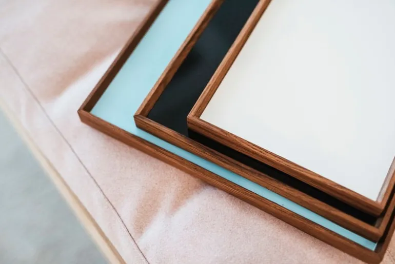 Architectmade Turning Tray, medium, black - blue