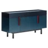 Ariake Aizome sideboard, indigo - black - red
