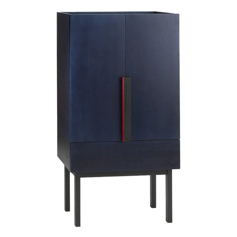 Ariake Aizome wardrobe, indigo - black - red