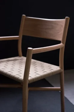 Ariake Ariake arm chair, oak - textile strap