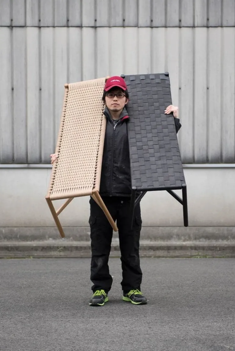 Ariake Ariake bench, black - textile strap