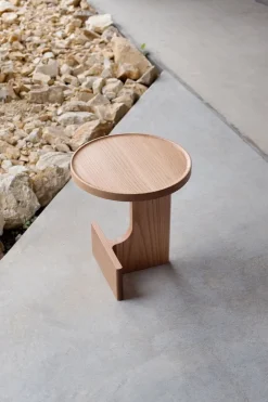 Ariake Beam side table, oak
