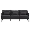 Ariake Braid sofa, 3-seater, black