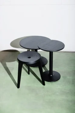 Ariake Dovetail stool, black