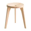 Ariake Dovetail stool, hinoki