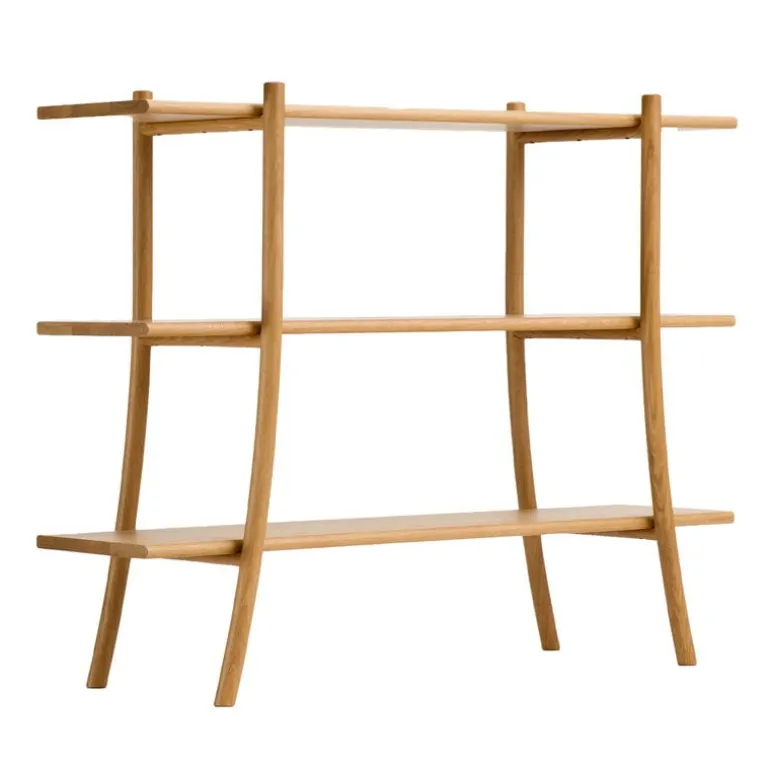 Ariake Skyladder shelf, low, oak