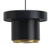 Artek A201 pendant, black - brass
