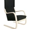 Artek Aalto armchair 401, black Hallingdal 190