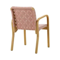 Artek Aalto Armchair 45, honey - natural/red webbing