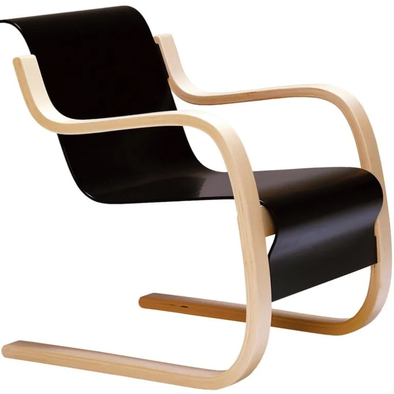 Artek Aalto armchair 42 "Small Paimio", black
