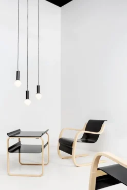 Artek Aalto armchair 42 "Small Paimio", black