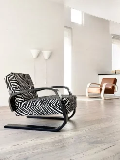 Artek Aalto armchair 400 "Tank", birch - Zebra