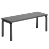 Artek Aalto bench 153A, solid seat, black