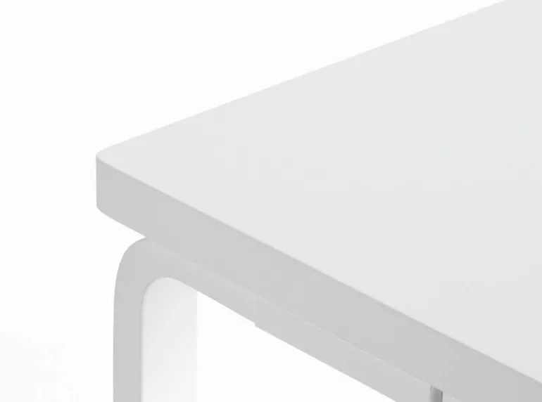 Artek Aalto bench 153A, solid seat, white