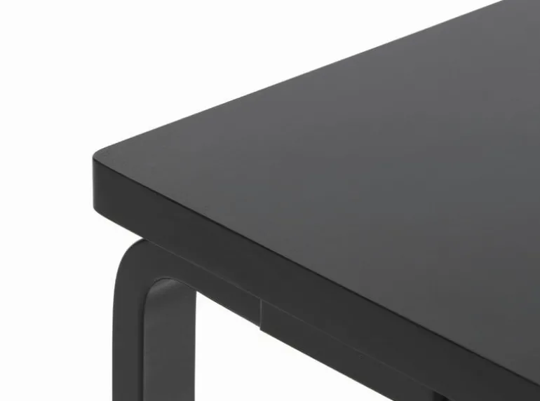 Artek Aalto bench 153B, solid seat, black