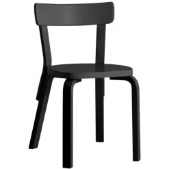 Artek Aalto chair 69, all black
