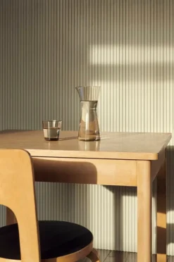 Artek Aalto chair 65, birch - black linoleum