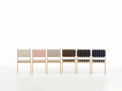 Artek Aalto chair 611, birch - natural/black webbing