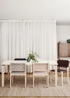 Artek Aalto chair 611, birch - natural/red webbing