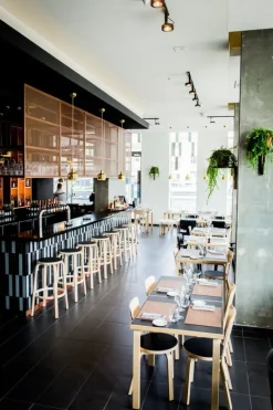 Artek Aalto chair 66, black linoleum