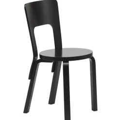Artek Aalto chair 66, lacquered black