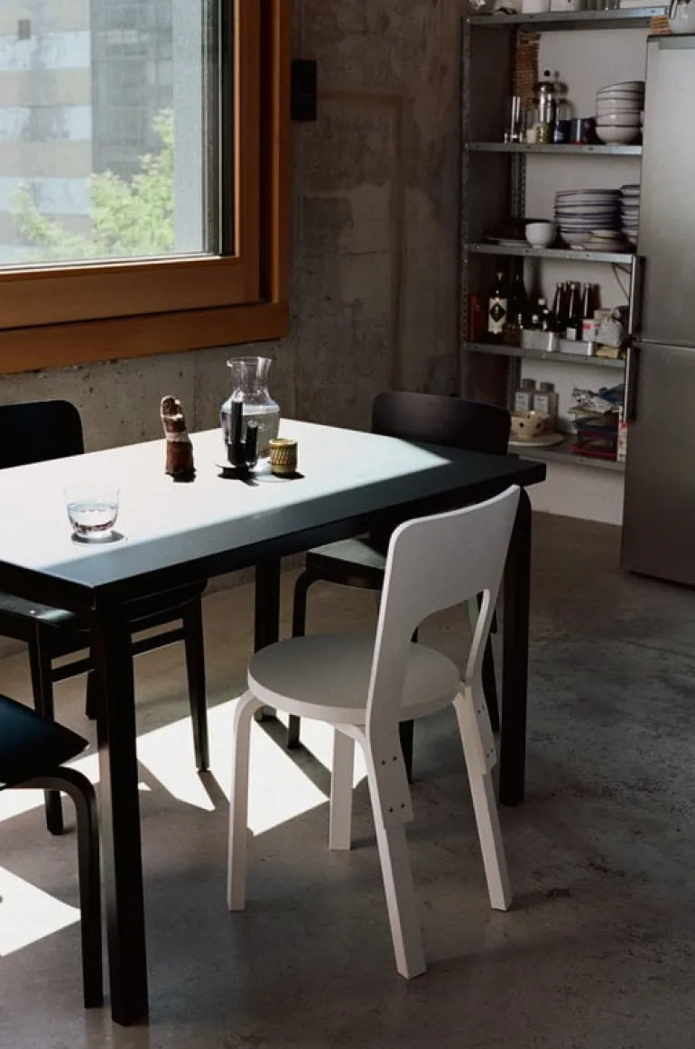 Artek Aalto chair 66, lacquered white