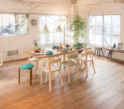 Artek Aalto chair 69, white laminate