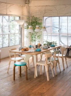 Artek Aalto chair 69, white laminate