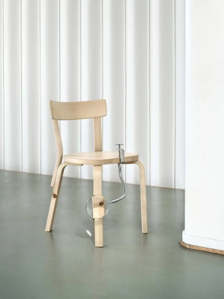 Artek Aalto chair 69, wild birch