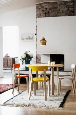 Artek Aalto chair 69, yellow