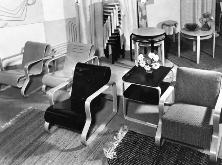 Artek Aalto experimental wood relief, birch