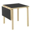 Artek Aalto foldable table DL81C, birch - black linoleum