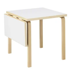 Artek Aalto foldable table DL81C, birch - white laminate