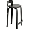 Artek Aalto high chair K65, black