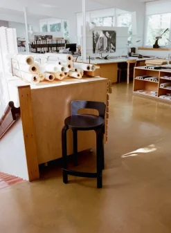 Artek Aalto high chair K65, black