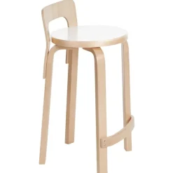 Artek Aalto high chair K65, white laminate