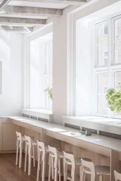 Artek Aalto high chair K65, white laminate