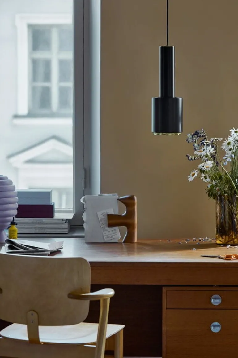 Artek Aalto pendant A110 "Hand Grenade", all black