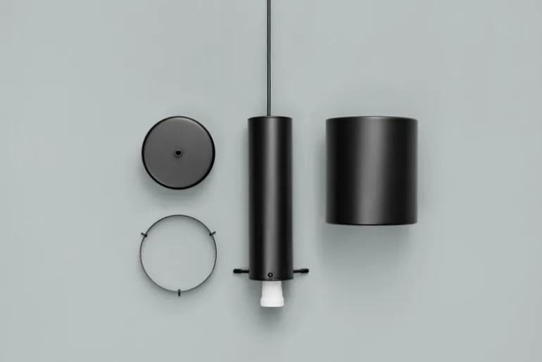 Artek Aalto pendant A110 "Hand Grenade", all black