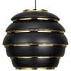 Artek Aalto pendant A331 "Beehive", black - brass
